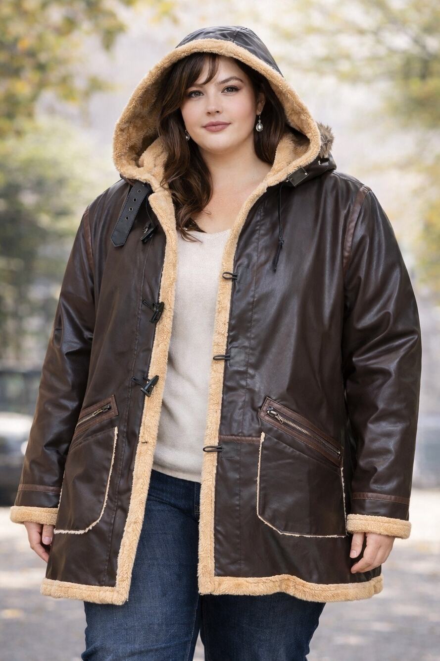 Lightweight Raincoat 4XL Brown Hooded Jacket Minimalist